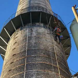 建华烟囱外壁聚合物防腐砂浆